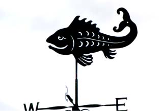 Happy Fish weather vane